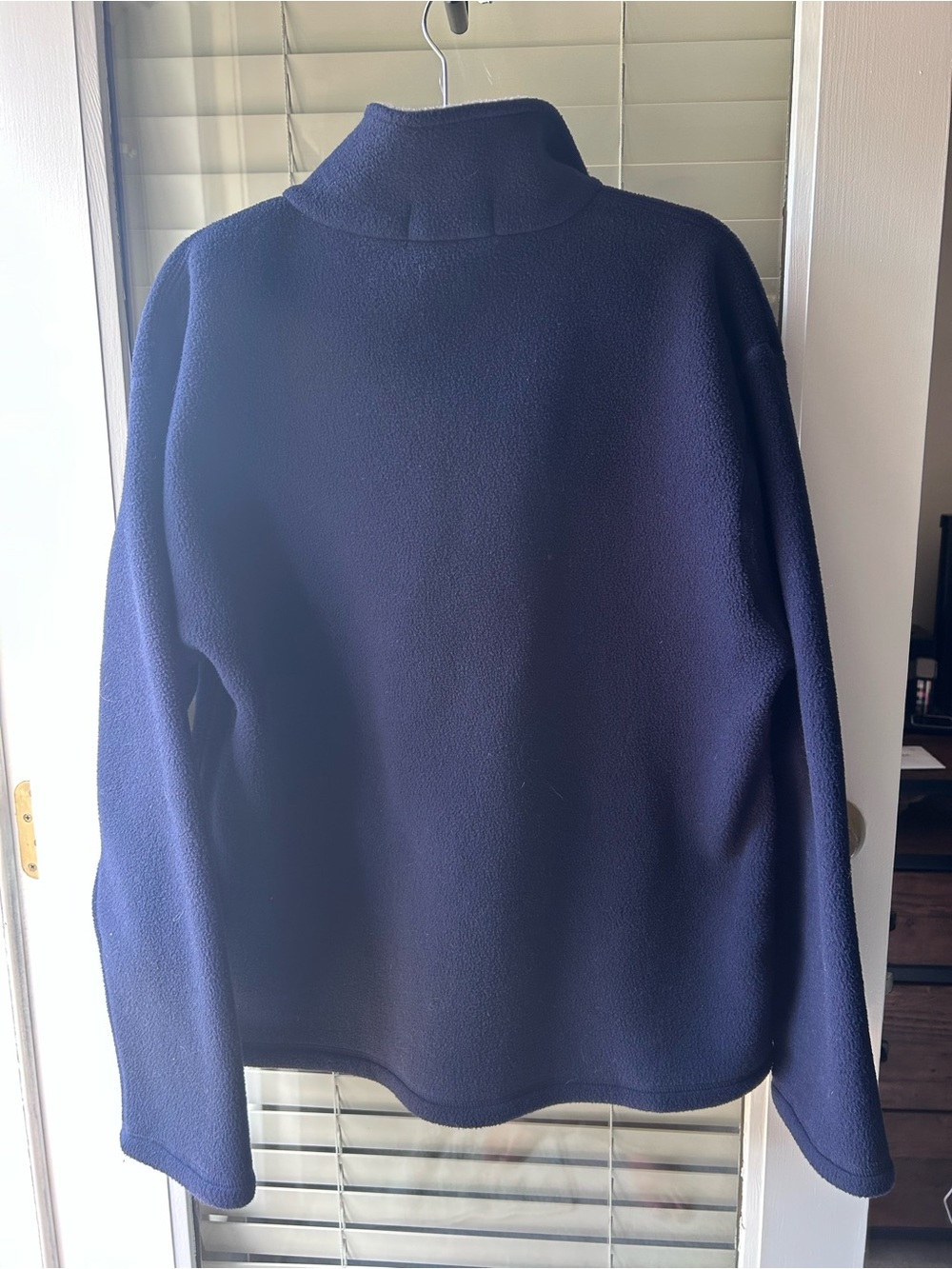 NWOT Polo Ralph Lauren Navy Blue 1/4 Zip Fleece w/Signature Embroidered Bear. L - Picture 4 of 5